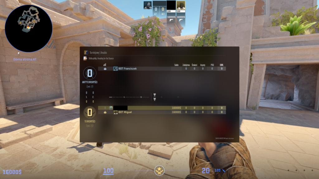 radar z tabelą przy komendzie cl_radar_square_with_scoreboard 0