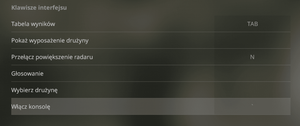 przypisanie konsoli cs2